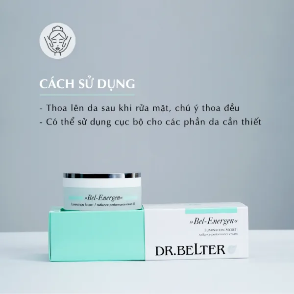 Alternative view of Kem dưỡng sáng da Dr.Belter 774 LUMINATION SECRET RADIANCE PERFORMANCE CREAM SPF30 (50ml) - chính hãnġ Đức.