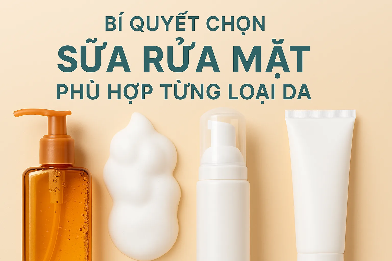 Bí quyết chọn sữa rửa mặt